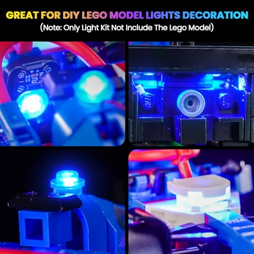 Image of Upgraded Led Light Kit Compatible with Lego Visa Cash App RB VCARB 01 F1 Race Car Building Set, Lights Decoration Compatible with Lego 77246 (Model Not Included)
