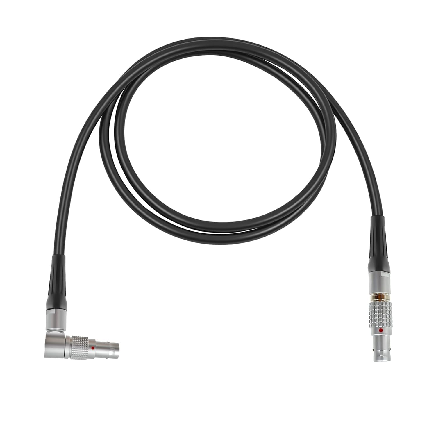 Cable de alimentación giratorio LEMO 0B de 2 pines macho a macho de 2 pines adecuado para Teradek Bond, SmallHD Monitor, ARRI Alexa, RED DSMC2, Z CAM E2 F6/S6, Transvideo, Preston, 39 pulgadas