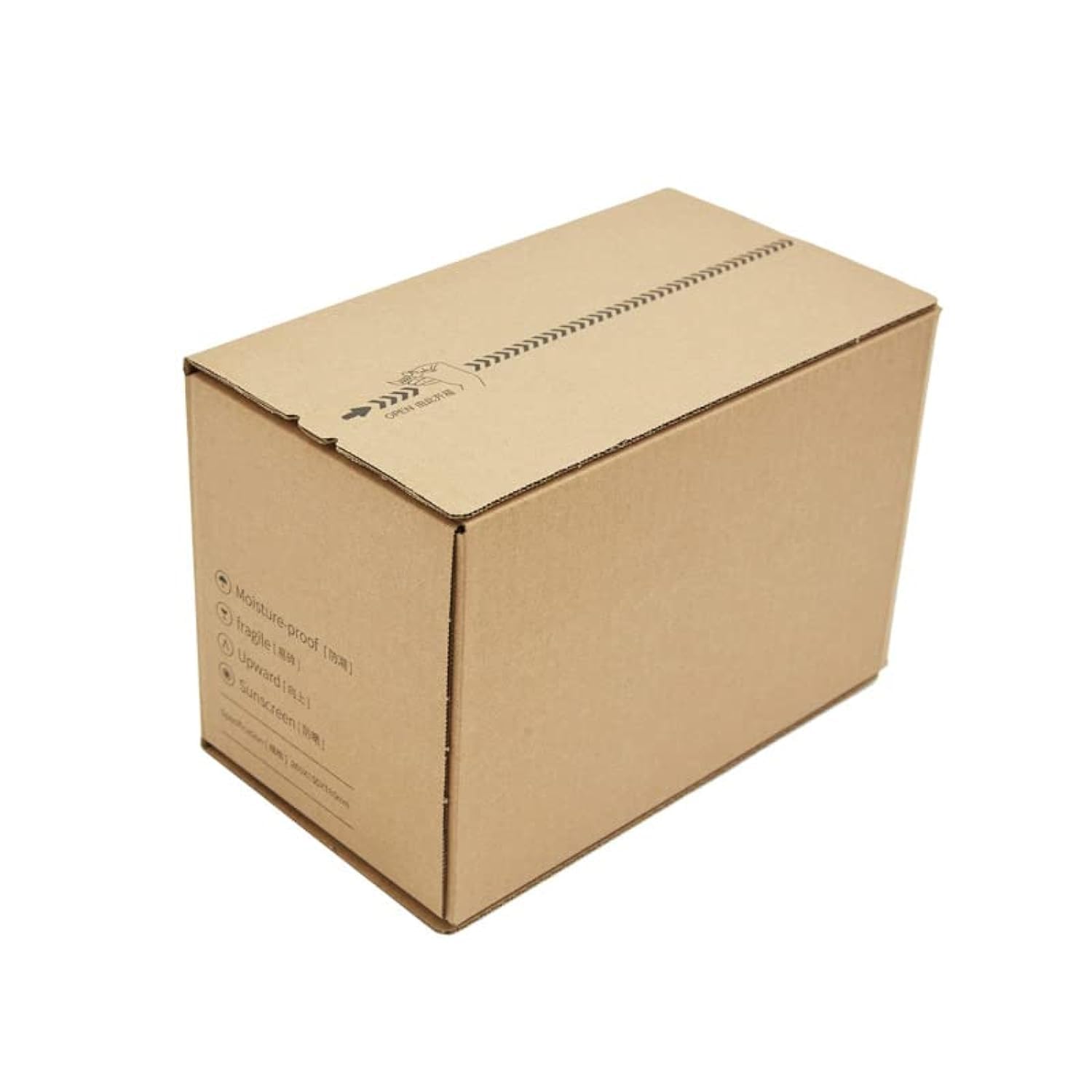Packaging Box Zipper Self Sealing 20Pcs Corrugated Carton Easy Tear Open Cardboard Express Shipping (#11 = L145xW85xH105 mm)