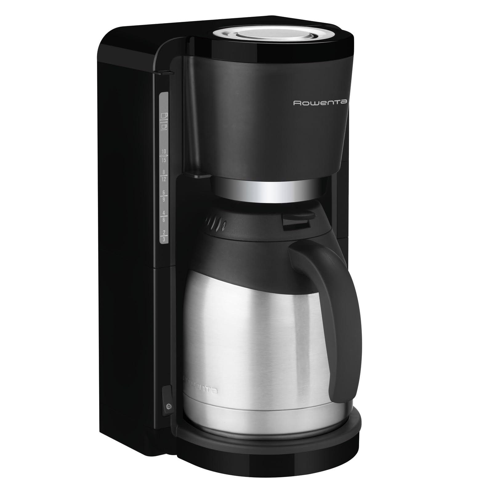 Rowenta Edelstahl Thermo Kaffeemaschine CT 3818 schwarz.