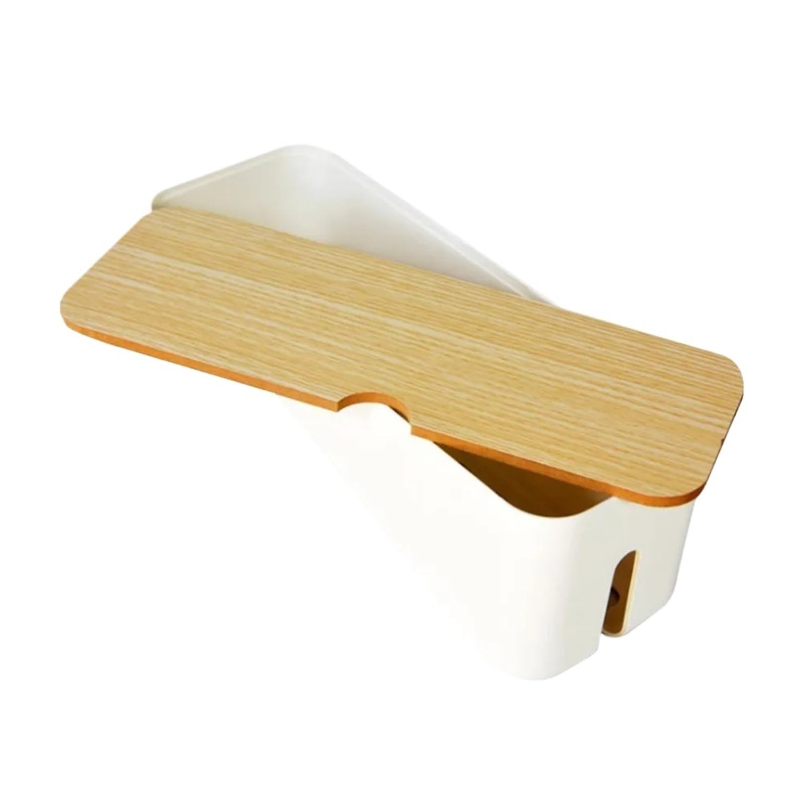 Kabelbox 2 Stück Kabel-Aufbewahrungsbox, Organizer, rechteckige Kabel-Management-Box, Draht-Management-Box, Schreibtisch, staubdicht, for Zuhause Für Wohnräume(White)