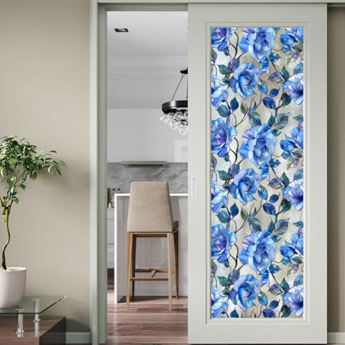 Vinilo decorativo para ventana Joonor azul 43x100 cm miniatura 3