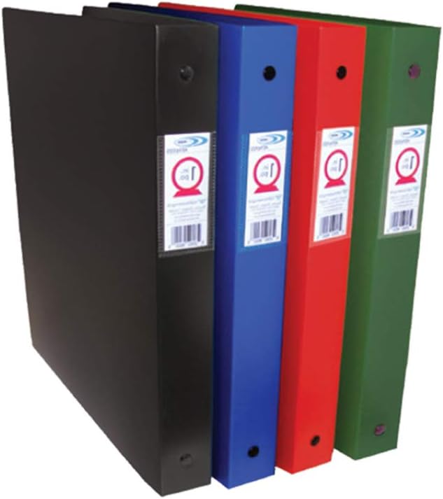 Extra Thick Poly Binders by Marcel System (Green, 1 1/2”) (Pack of 2