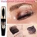 Purple Colored Waterproof Mascara - Long Lasting, Thick, 5D Silk Fiber, SmudgeProof, Volumizing, Lengthening, Curling, Washable, Party & Stage Use