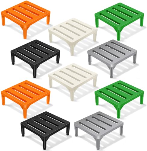 Image of DVI Heavy Duty Multicolour Plant Stand | Pack of 10 | Strong, Durable, Rust-Proof | Supports Up to 200 Kg | Indoor & Outdoor Use | Pot Stand for Big Size Plants | All Weather Resistant Pot Stand