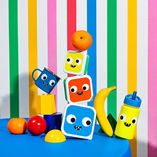 Sass & Belle Monster Bottle, 400ml Reusable BPA-Free with Foldable Straw, Fun Googly Eyes Design - Image 4
