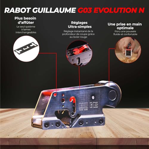 Rabot guillaume RALI G03 EVOLUTION N rabot à main menuiserie