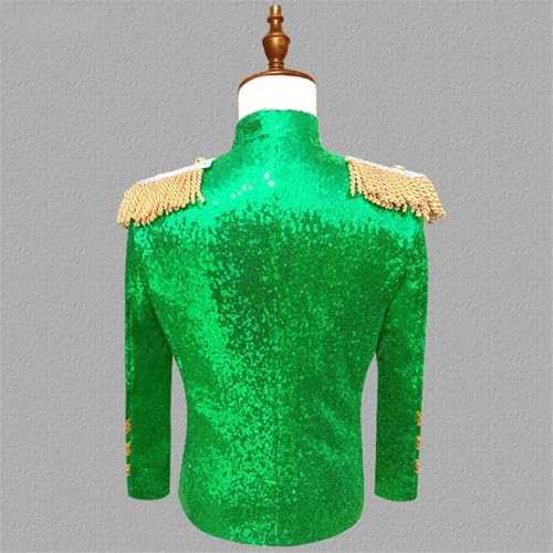 Men's Slim Fit Lightweight Suit Jacket with Sequins for Stage, Club or Event Performance Wear3