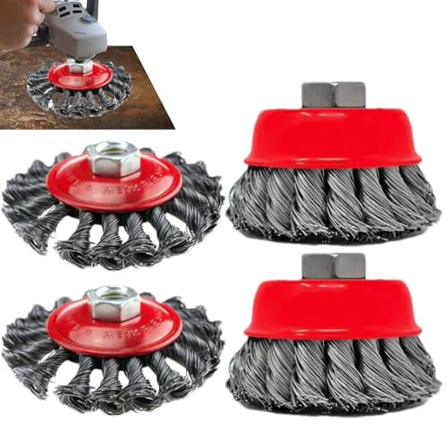Roda de arame para rebarbadora, Roda de arame de rebarbadora | Escova de arame para rebarbadora angu