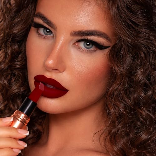 Image of Lightweight Liquid Lipstick - Highly Pigmented, Non-Drying Formula for Bold & Beautiful Lips 3.8g (RED WINE)
