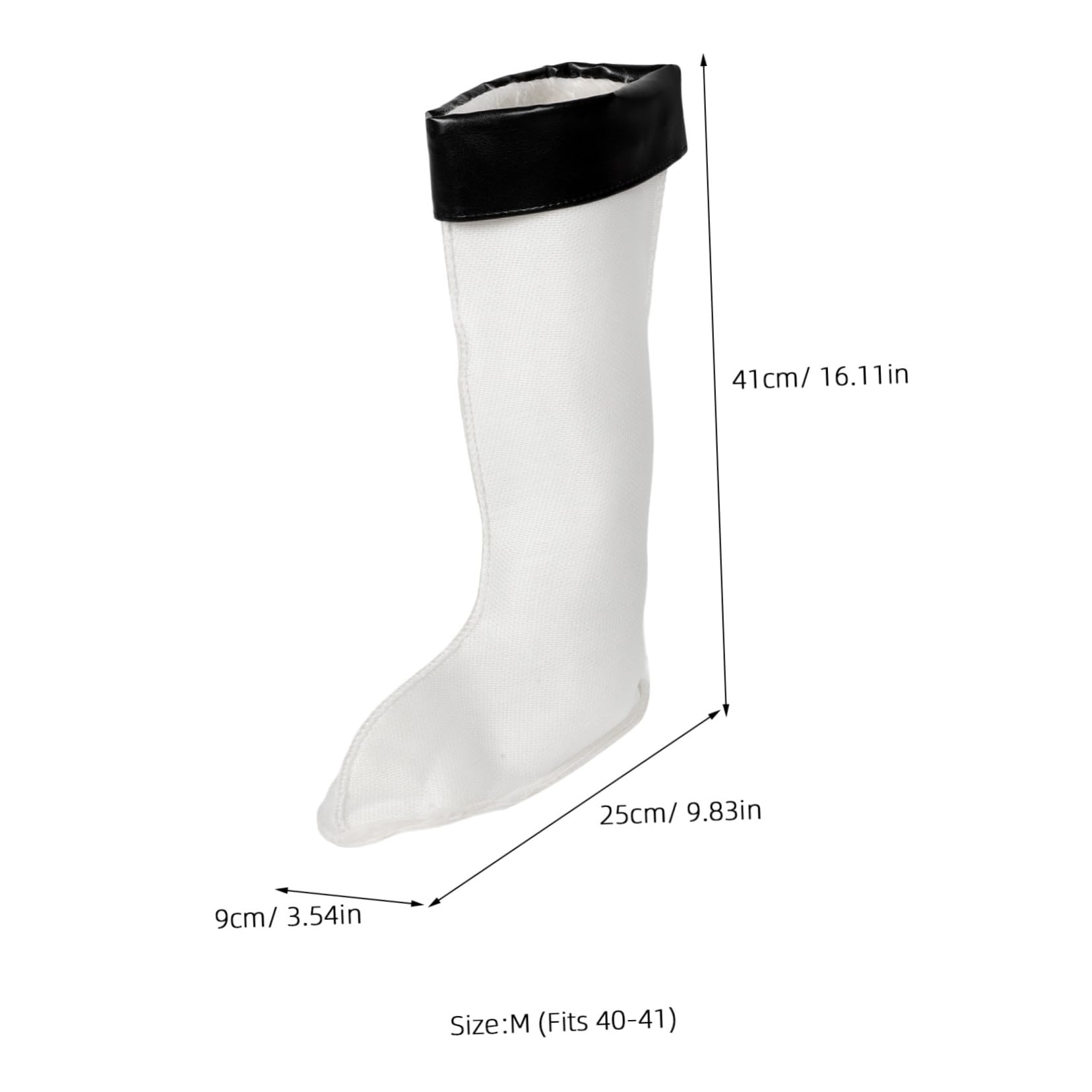 Healeved Warm Boot Liners for Men's Winter Boots High Shaft Detachable Comfortable Liners Thermal Socks Replacement Lining Size s (39-40)