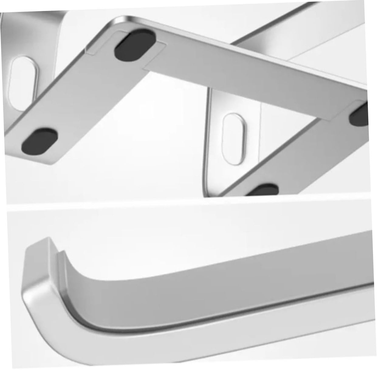 KOMBIUDA Soporte De Ordenador Portátil De Aluminio Ventilado Soporte Portátil para Laptop Base Ligera y Resistente Almohadillas Antideslizantes para Oficina Hogar