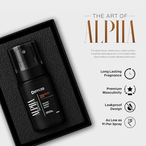 Image of DIFFUZE Alpha Series Luxury Car Perfume for Men | Inspired by Designer Fragrances | Set of 3 (Mariner, Tobacco Vanilla & Tobacco Oud) | Long-Lasting Premium Car Scent | Luxury car perfume