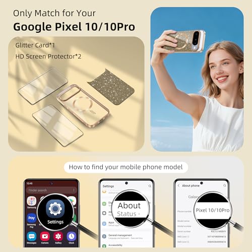 Coque Google Pixel 10 Pro transparente MagSafe avec film écran HD