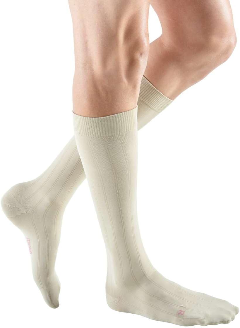 Mediven for Men Classic - 30-40 mmHg Calf High Compression Stockings, Closed Toe Leg Circulation Dress Socks, Leg Support Coverage