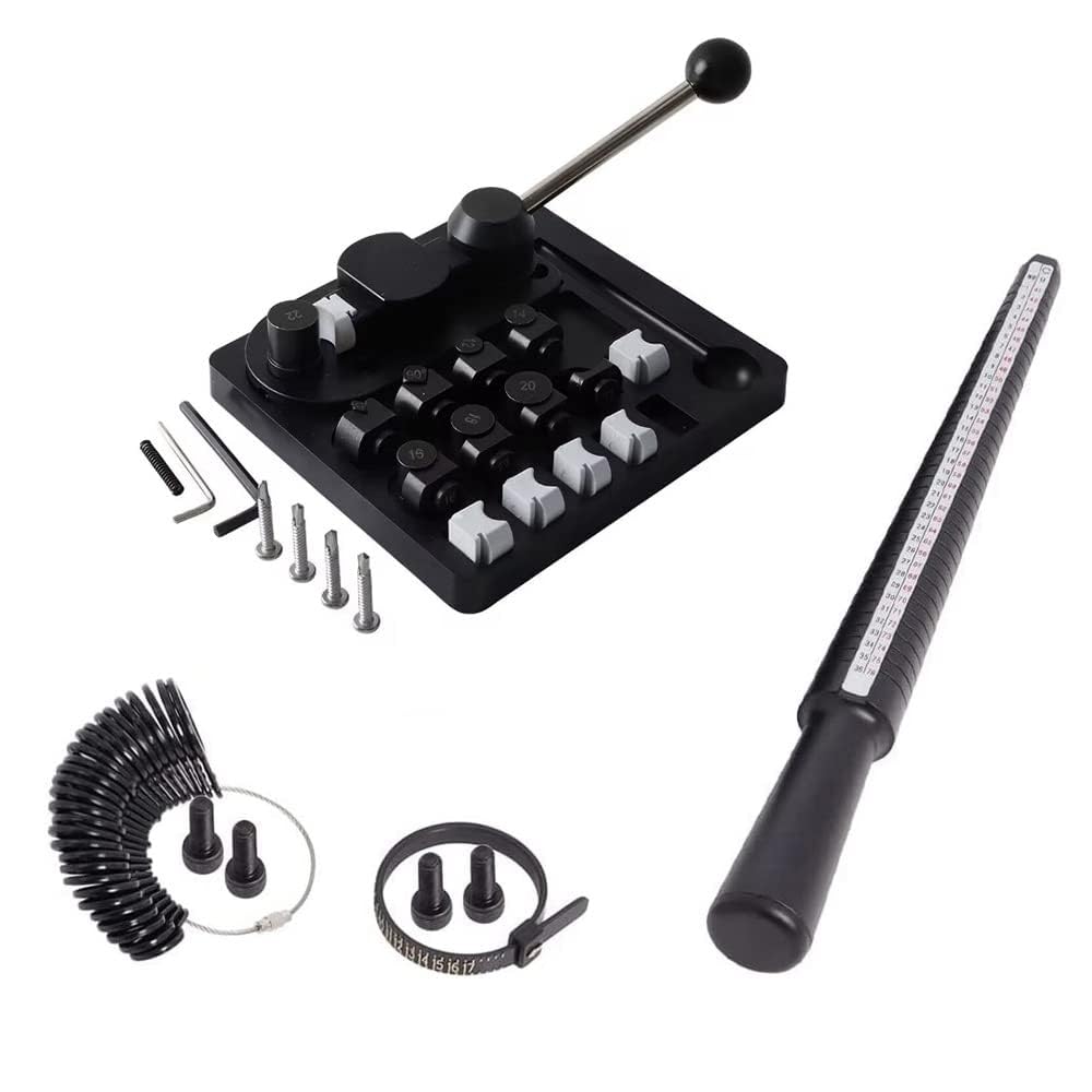 Máquina dobladora de anillos para hacer joyas con kit de troqueles de