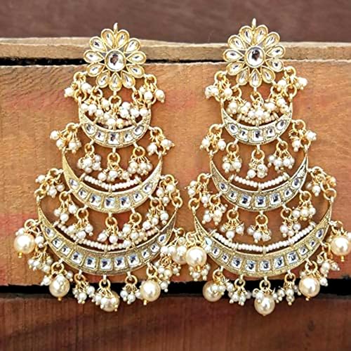 Image of Peora Traditional Indian Earrings Set Jewellery Gift for Women Girls