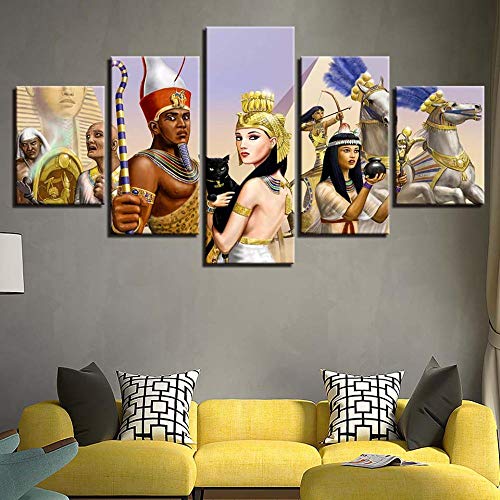 Image sur verre tableau mural motif Égypte ancienne impression sur toile