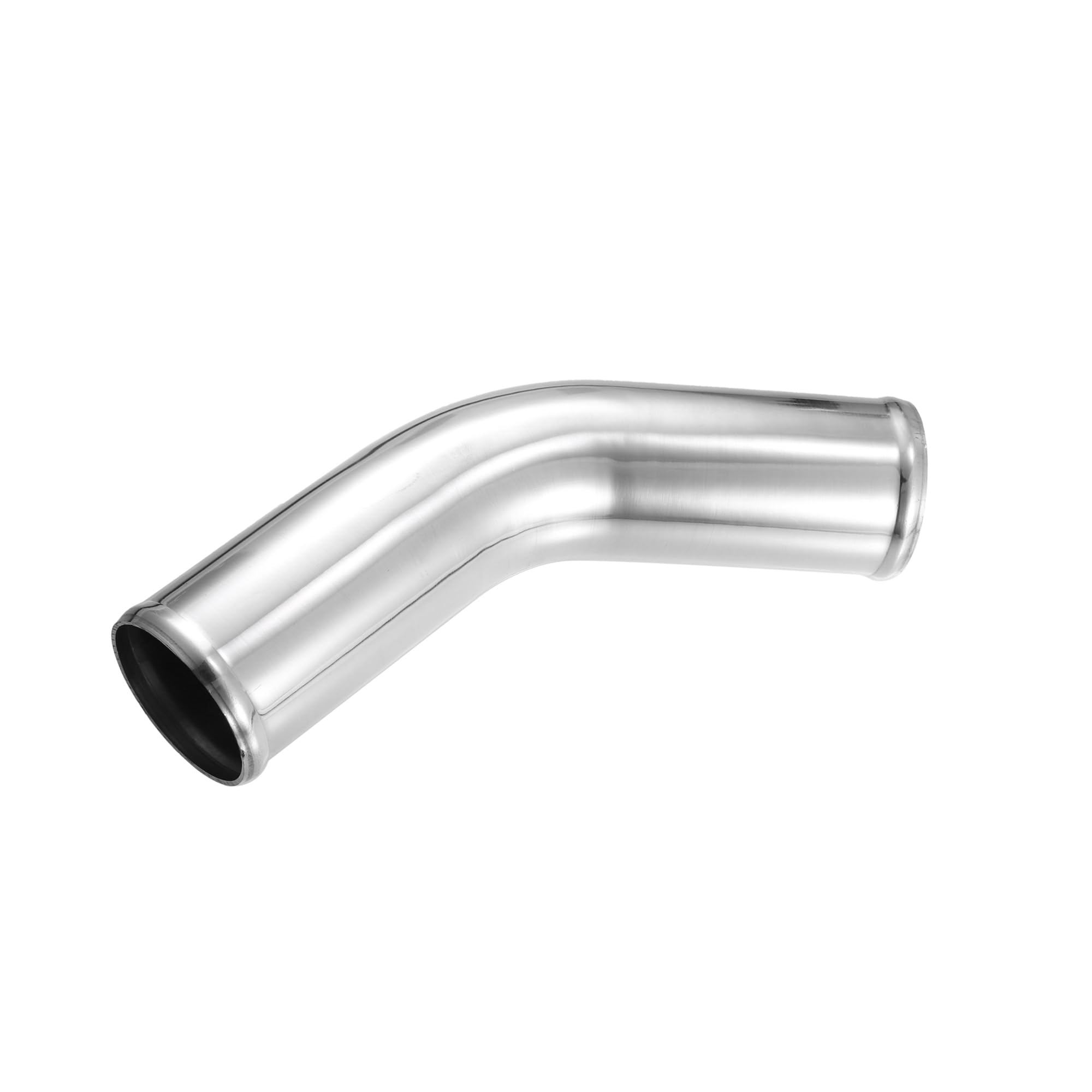 ACROPIX OD 70mm 2.75" Length 12" 300mm Aluminum Alloy Tube Intercooler Pipe 45 Degree Air Intake Tube Silver Tone for Car Car Parts
