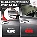 All-Fit Automotive Car Door Edge Protector – Universal DIY Edge Trim to Prevent Scratches & Dings – Flexible Adhesive Molding Trim for Cars, Trucks & SUVs (10 Ft - Chrome)