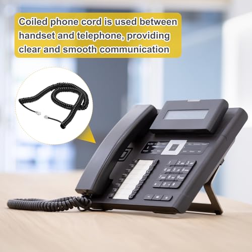 Cordon téléphonique RJ9 4P4C robuste MECCANIXITY câble noir 5m