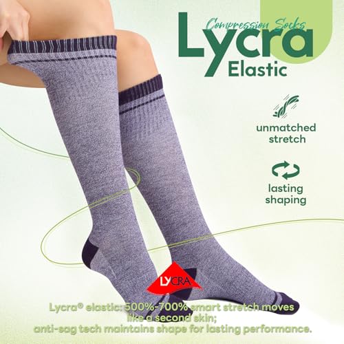 Image of Compression Socks Women & Men 15-20 mmHg for Flying