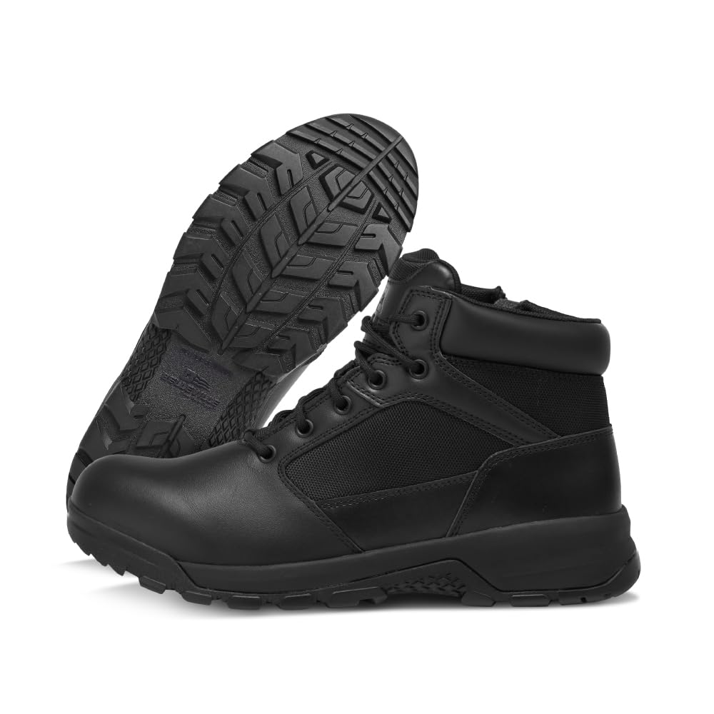 Belleville BV915Z Tactical Boot - Zip-Up Boots for Men - Slip-Resistant Tactical Shoes for Men - EVA-Cushioned Military Footwear - Zone Traction Rubber Outsole - Full-Grain Leather