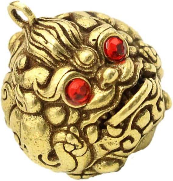 Pi Xiu Kylin Decorações Feng Shui Brass 
