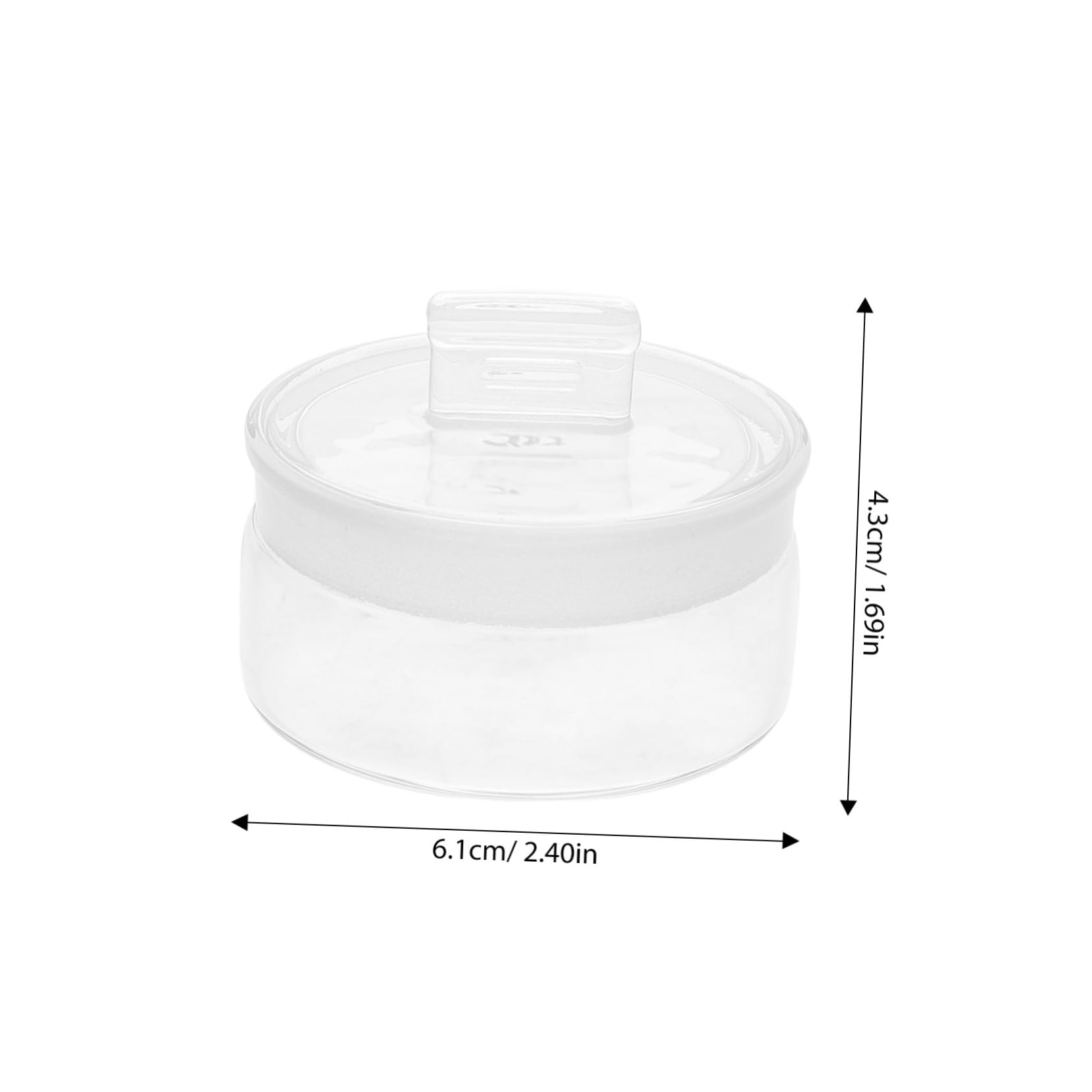 Veemoon Sealed Lab Weighing Flask Large Volume Pill Container Small to Large Glass Precision Graduations