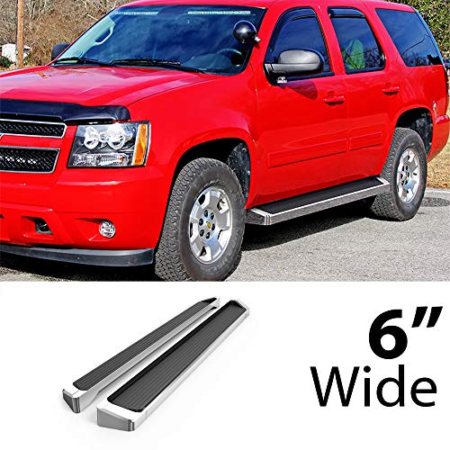 Estribos Running Board 6" Silver para Chevy Tahoe Y GMC Yukon miniatura 2