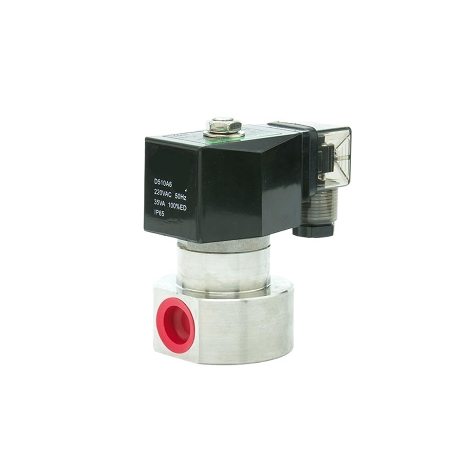 Moevgridr 1/4 /8" " Stainless Steel Solenoid Valve 220V 0V 24V 2V(",24Vdc_200 Bar)
