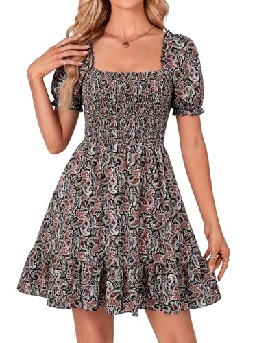 Image of Rooscier Women's Summer Boho Mini Dress