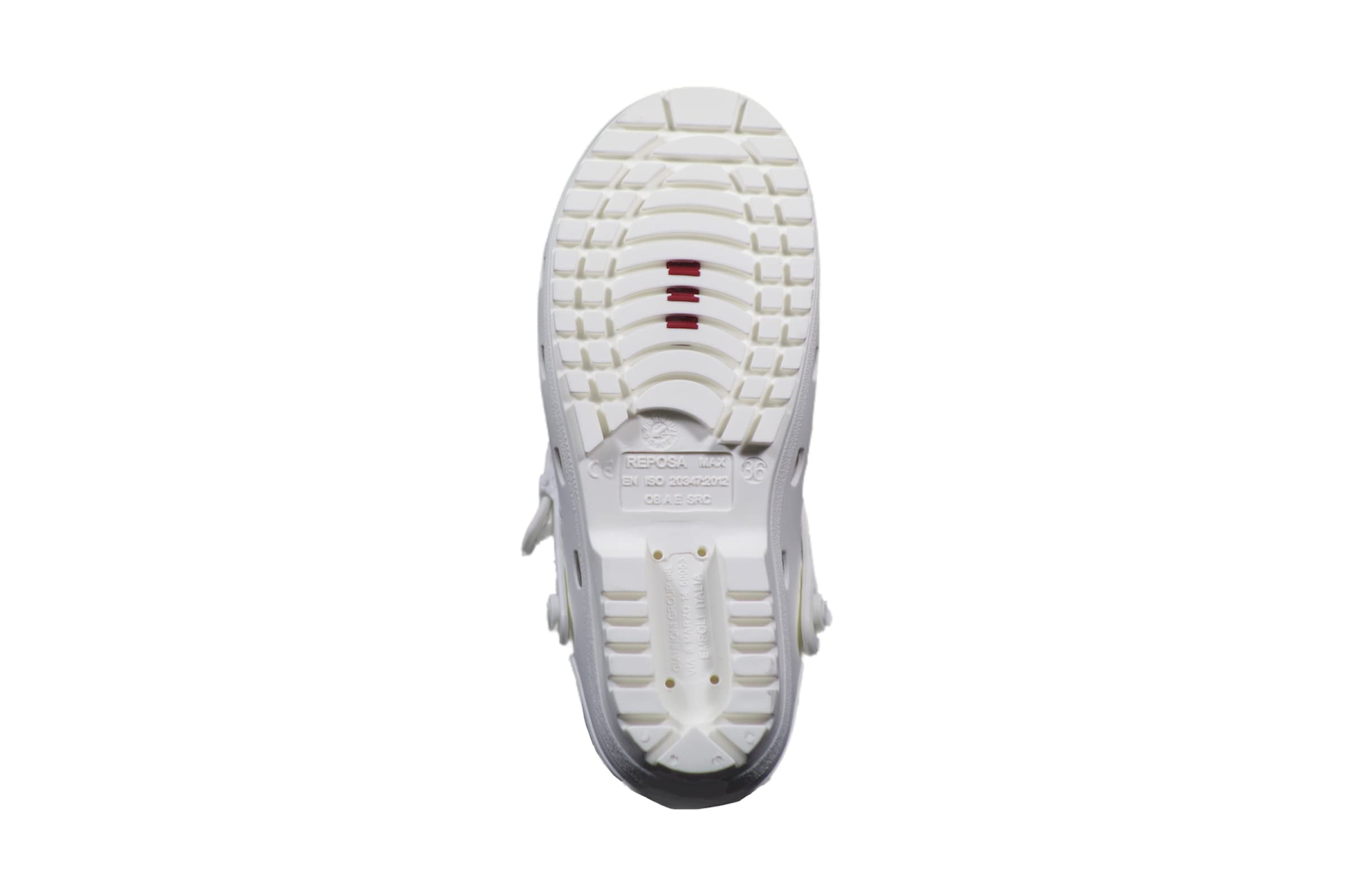 REPOSA Max - Zoccoli Sanitari Donna e Uomo in Gomma con Suola Antiscivolo SRC, Ciabatte Sanitarie Anatomiche con Laccetto Regolabile, Scarpe Sanitarie Sterilizzabili Antishock Traspiranti Leggere - 2