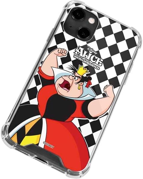 Skinit Clear Phone Case Compatible with iPhone 14 - Officially Licensed Disney Alice in Wonderland Queen of Hearts 'Off with Their Head!' Design