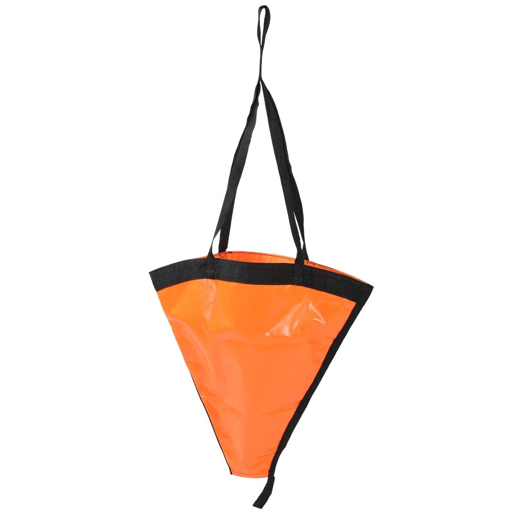 Set Galleggiante per Ancora per Barca Resistente Portatile Leggero Compatto Stabilizzatore per Ancora per Gommoni Kayak Yacht Pesca a Vela PVC Nero Arancione 60 cm