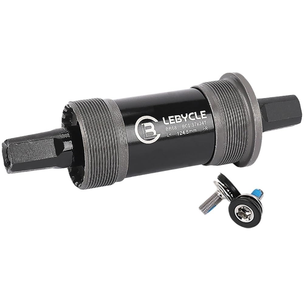 JIASHUNHE Bottom Bracket Bottom Bracket Threaded With Screws Bike Hollow Axle 110.5/113/118/120/122.5/126mm(124.5MM)