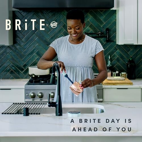 Image of Brite by Scotch-Brite Limited Edition 2-in-1 Straw & BottleBrush Set, Sleek and Stylish Bottle Cleaner Brush with 360-Degree Bristles and Hidden StrawBrush (Pack of 6)