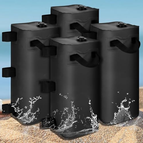 Ancrage tonnelle sur béton sans percer avec 4 sacs de sable