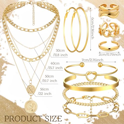 Image of Ecally Bohemian Western Jewelry Turquoise Set Women Country Pendant Long Choker Layered Bracelets Earrings Ring for Women