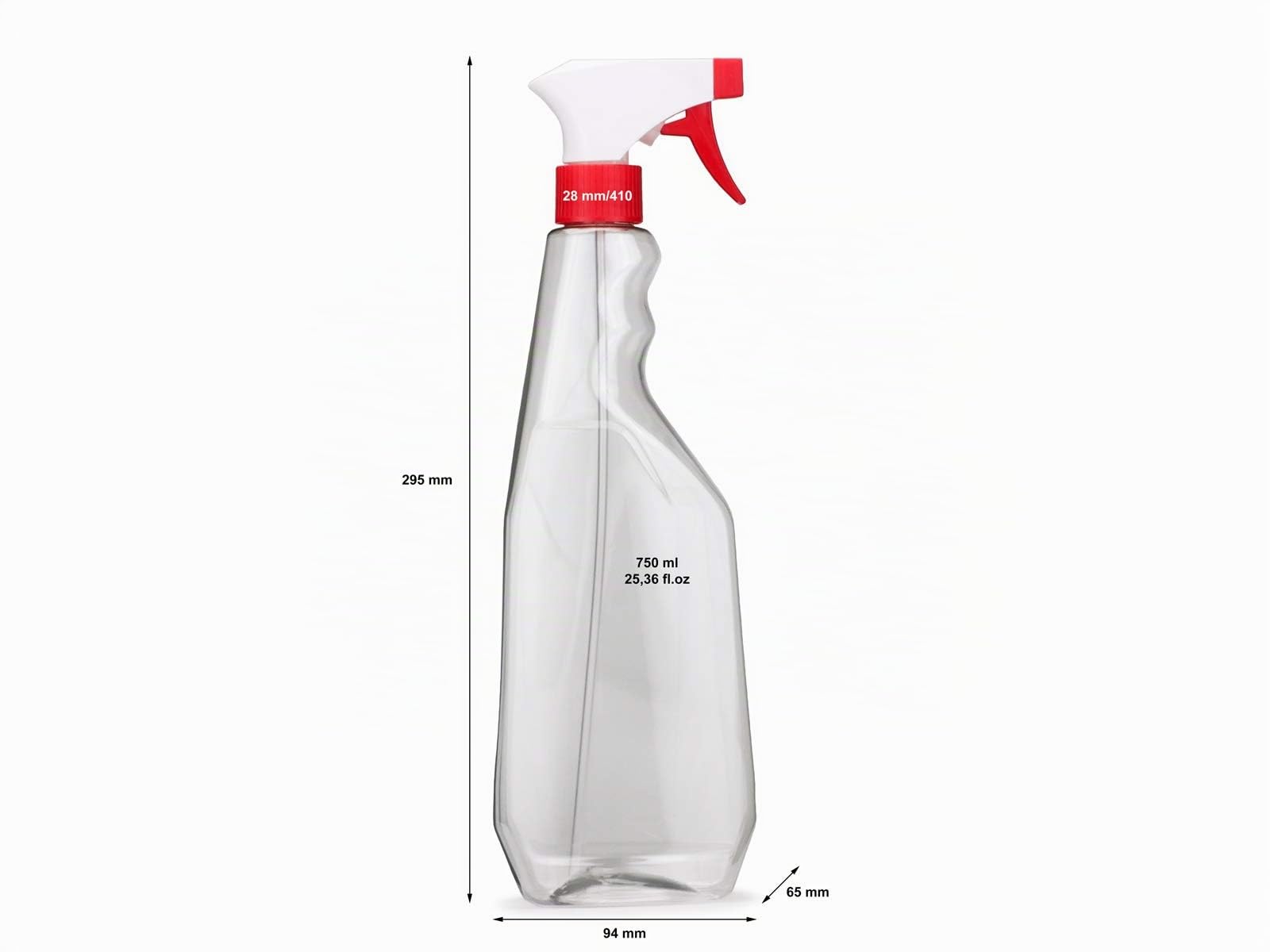 10 flacons pulvérisateurs de 750 ml en PET, flacons pulvérisateurs avec pistolet, pulvérisateurs vides avec buse réglable (jet / spray), par exemple pour les plantes / fleurs, le nettoyage, l'atelier