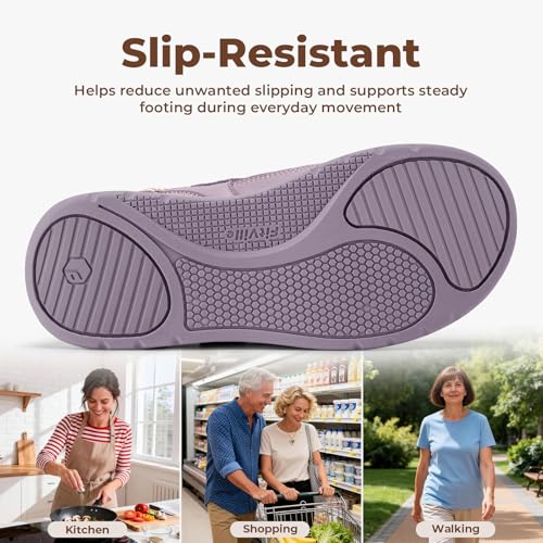 Image of FitVille Diabetic Shoes for Women Extra Wide Diabetic Womens Sandals, Walking Shoes with Adjustable Closures Arch Support, Orthopedic Sandals for Flat Feet Heel Pain Relief,Plantar Fasciitis