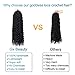 Goddess Locs Crochet Hair - 8 Packs 20 Inch Curly Locs Crochet Hair for Black Women, Crochet Pre-Looped Curly Hair Soft Faux Locs Synthetic Braiding Hair Extensions (20 Inch, 8 Packs, 1B#)