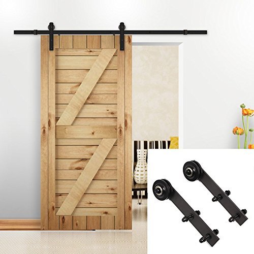 Umax 6.6 Ft Sliding Barn Door Hardware Kit Antique Style by U-MAX