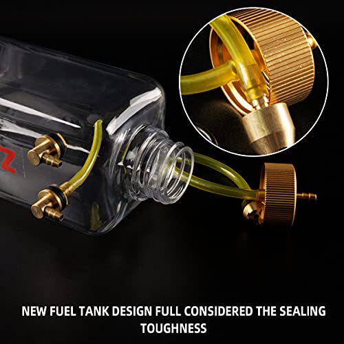 Rc Gas Fuel Tank 700Ml,Zyhobby Fuel Bottle For Rc Airplane Model In Usa-Transparent Plastic #TOP5