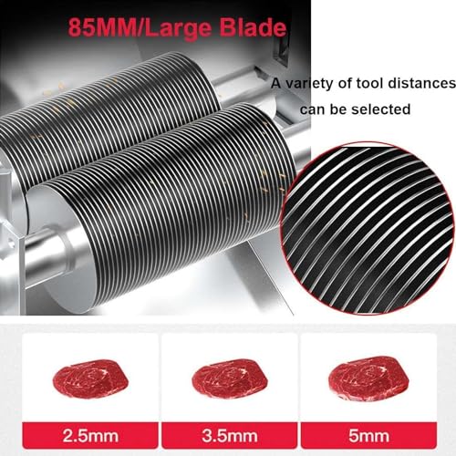 Máquina cortadora eléctrica de carne inoxidable 15 mm miniatura 4