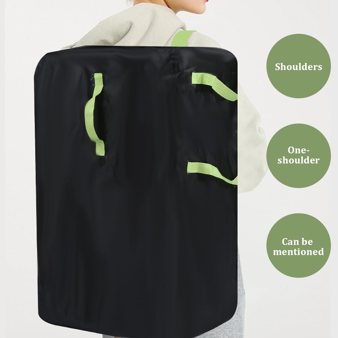Borsa da Viaggio per Passeggino, Borsa da Trasporto per Carrozzine con Tracolla Borse da Viaggio, Borsa per Seggiolino Auto Pieghevole, Copertura impermeabile, Borsa per passeggino per viaggi in aereo