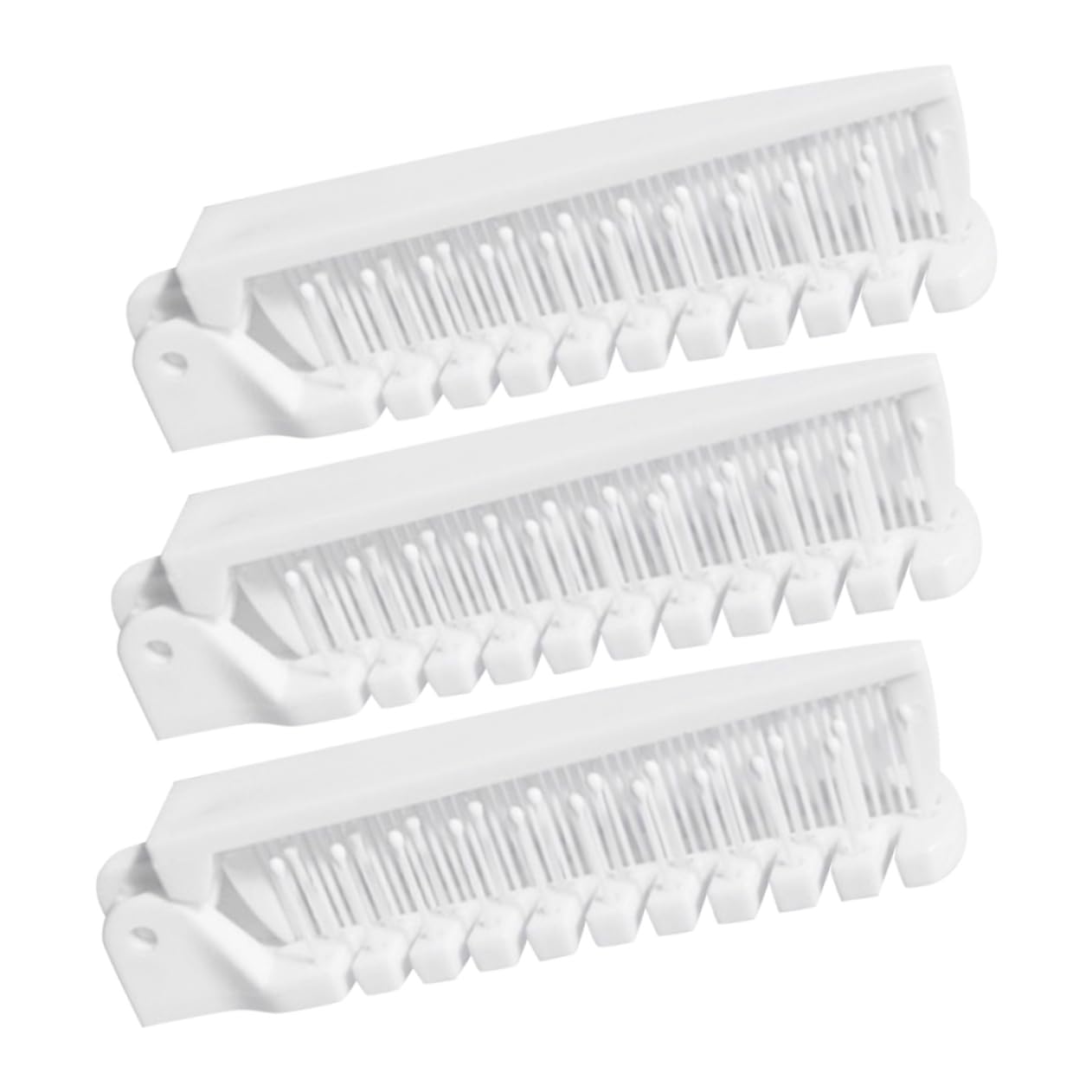 FRCOLOR 15 Peine plegable para mujer, cepillo de pelo para cabello rizado, peine compacto, mini cepillo para el cabello, mini cepillo de viaje, cepillo para el pelo, de de plástico,
