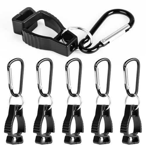 OFFCUP Handschuh Clips Halter, 6 Stück Handschuh Grabber Clip mit Karabiner, Grabber Halter für Arbeitshandschuh Grabber Clip, Handschuhklammern zum Aufhängen von Handschuhen, Handtüchern