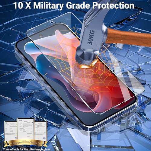 Image of firtstnow 3 Pack for Motorola Moto G (2026 /2025) Screen Protector Tempered Glass, Military Grade Shatterproof, 9H Hardness, Fingerprint Unlock, HD Clear Case Friendly 6.7 Inch
