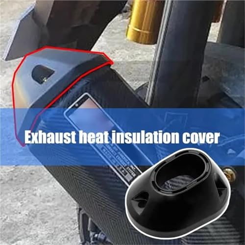 Protector de escape para CLICK160 con abrazadera de protección térmica 5